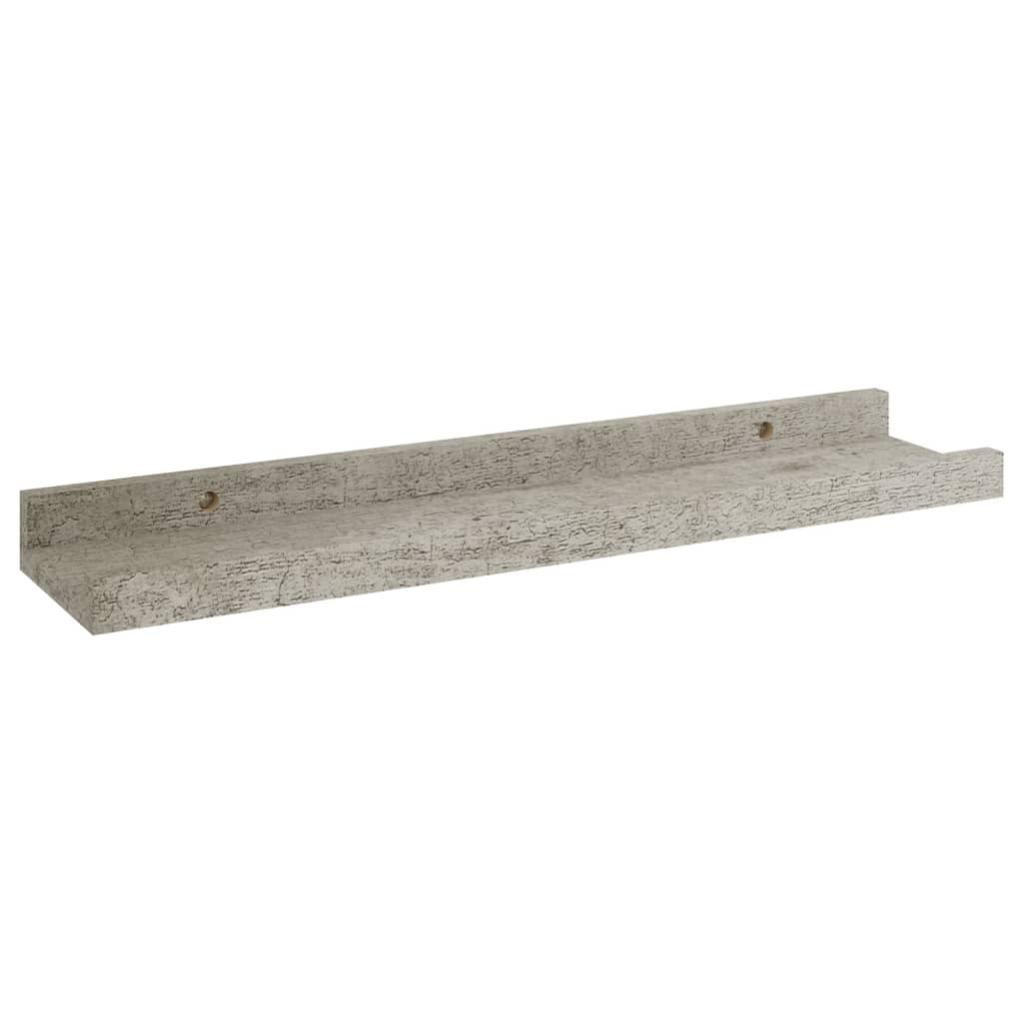 Étagères murales 4 pcs Gris béton 40x9x3 cm - 4