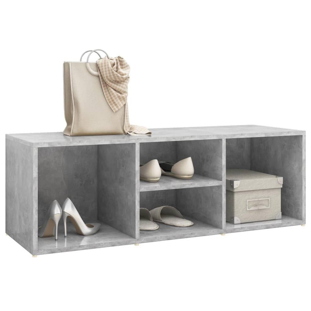 Meuble bas de rangement gris béton 105x35x35 cm | Leroy Merlin