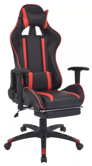 Pack Gamer Rouge : Puff Gamer PRO + Repose-pieds + Coussin HAPPERS