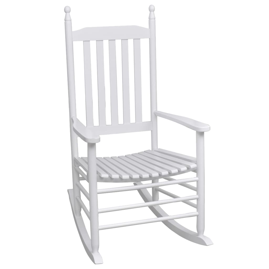 white rocking chairs wood