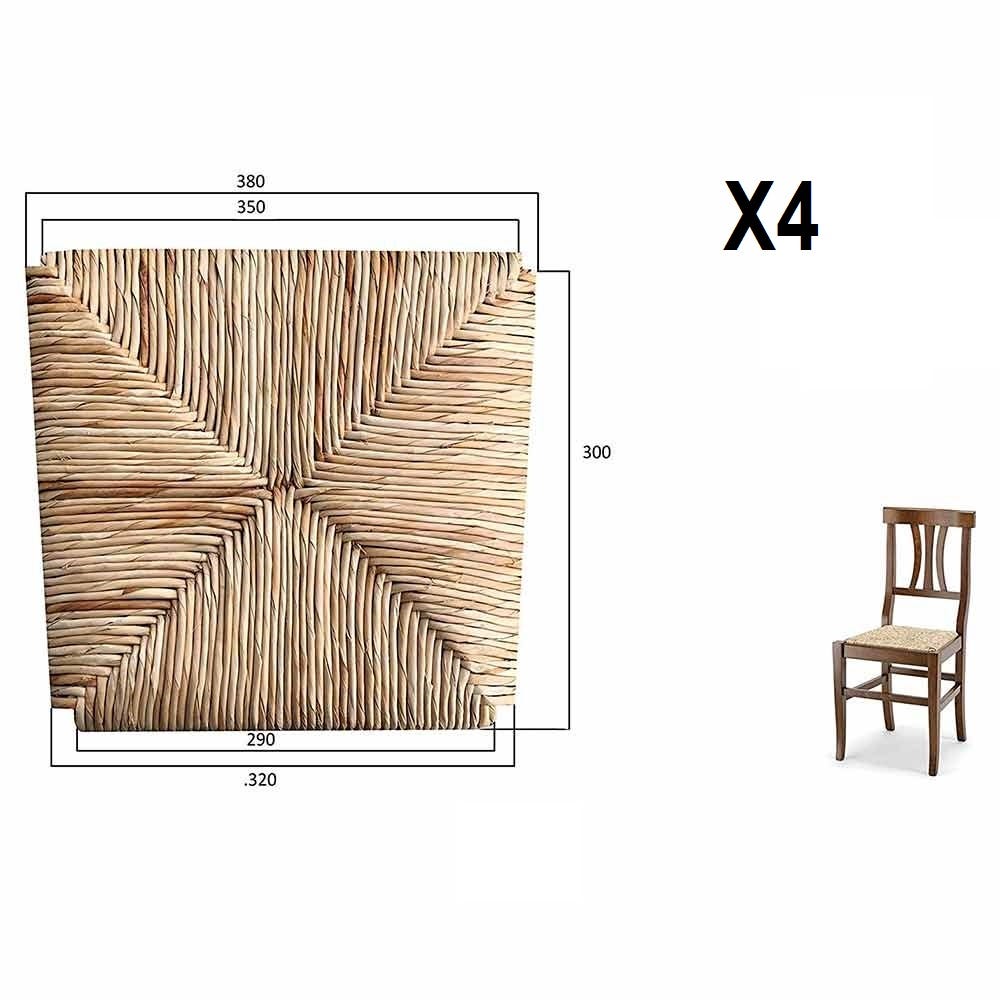Ricambio per sedia modello Arte povera in paglia di riso X4 pezzi
