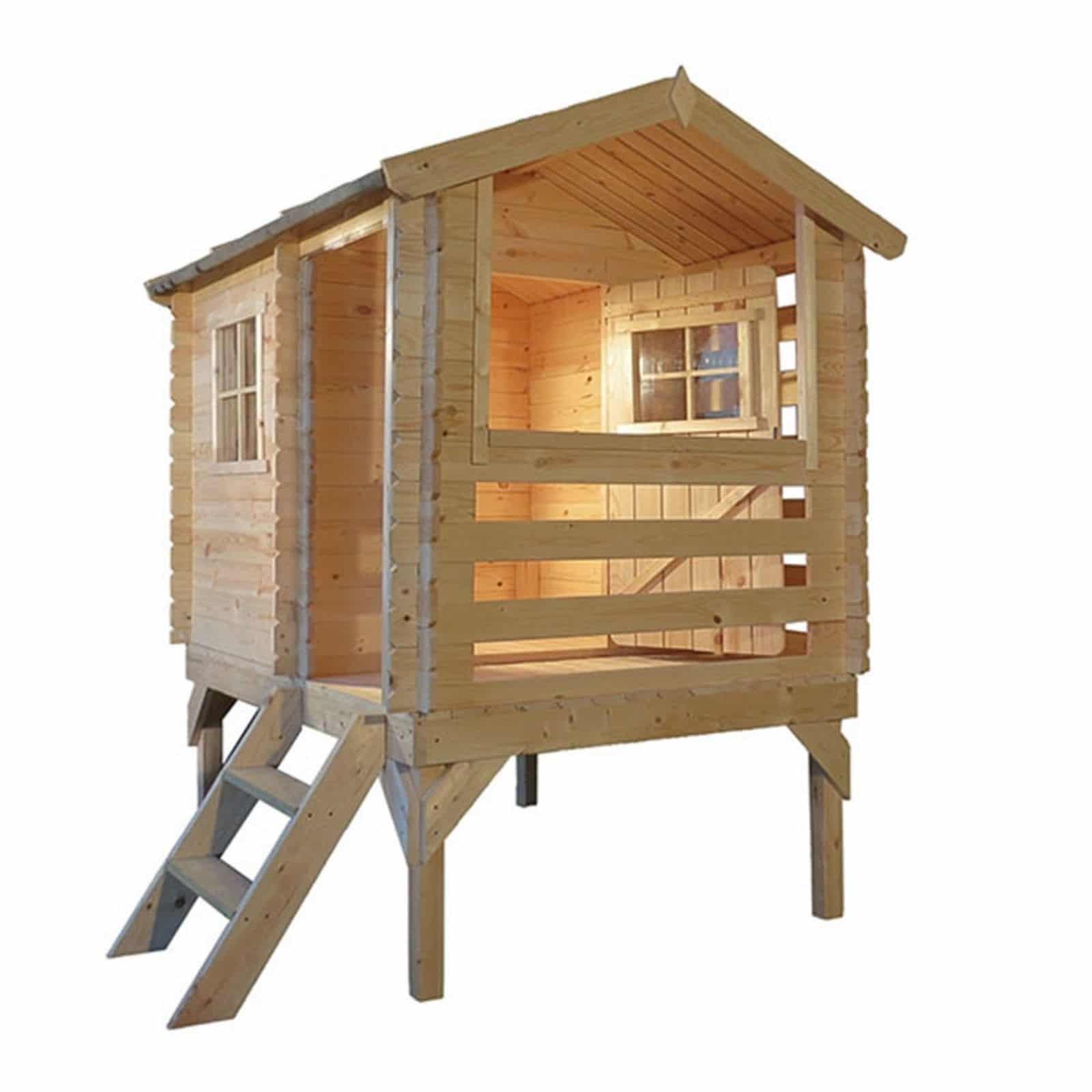 Casetta per Bambini in Legno Outdoor Toys Peter 2,64 m² de con Portico  146x181x145 cm