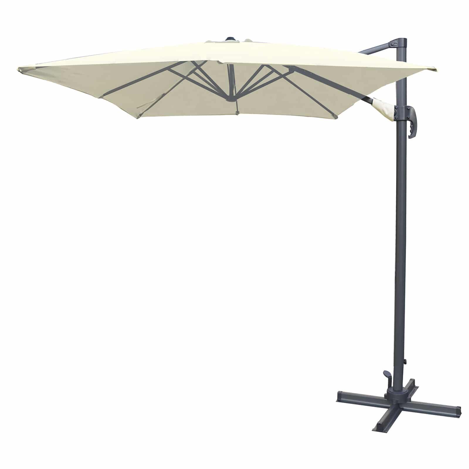 Parasol de jardín chillvert roma mini alumnio 300x200x260 cm