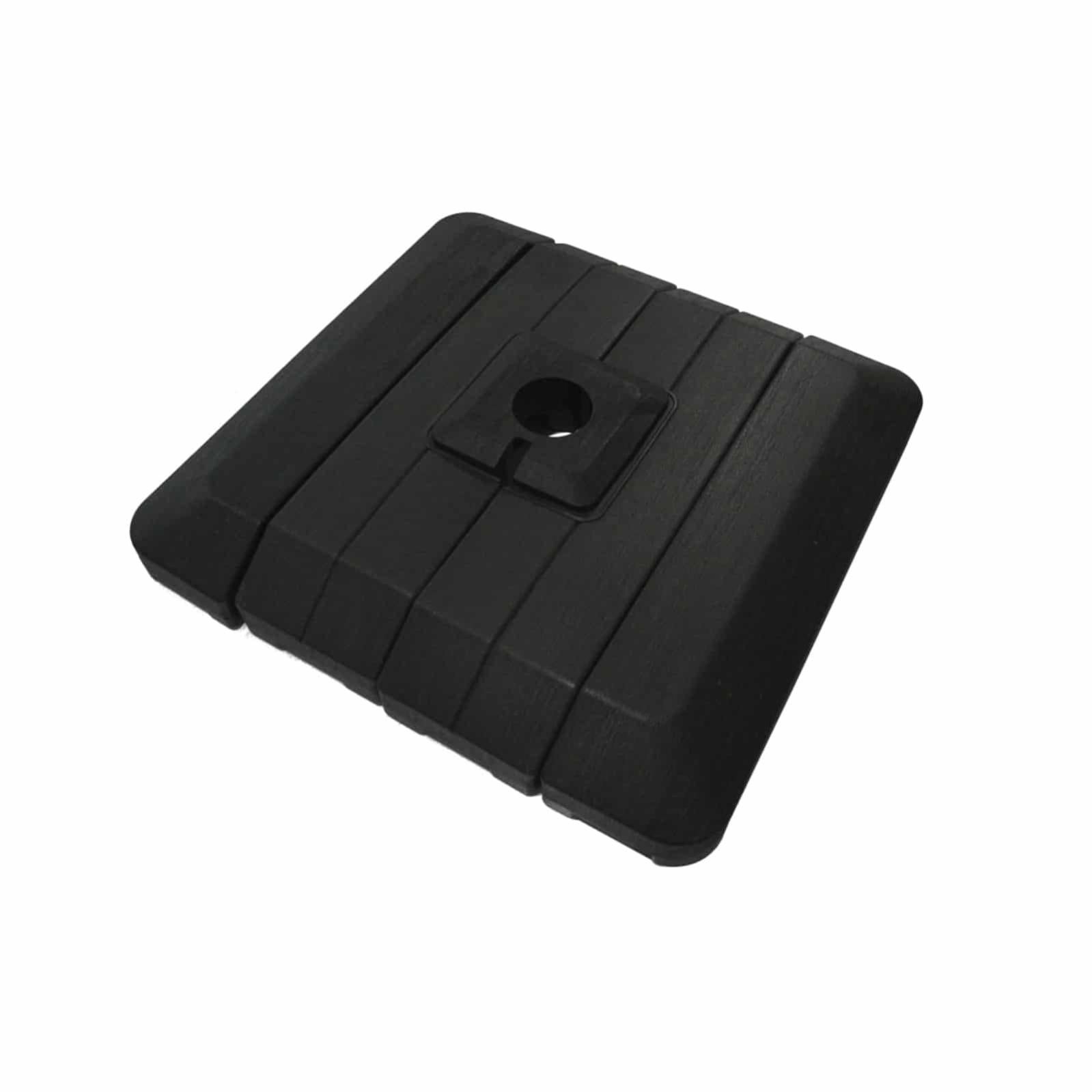 Base Supporto Parasole Chillvert Plastico Riempibile 4 Pezzi Nero 110 ...
