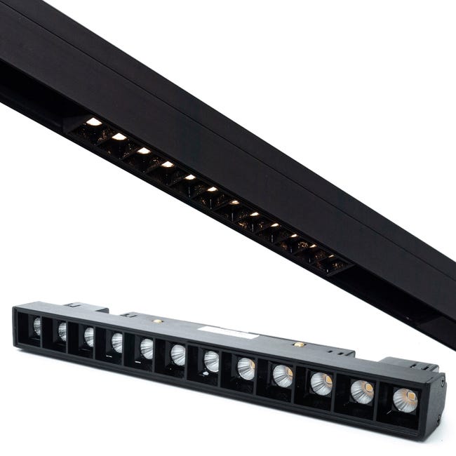 Faretto track magnetico barra LED SPOT 12W 48V interni vetrina Dimmerabile luce 3000K 4000K 6400K | Leroy Merlin