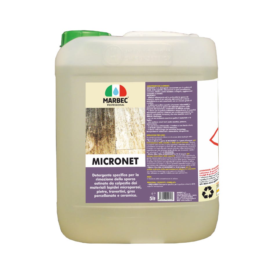 MICRONET - Detergente per pietre e gres - 5LT