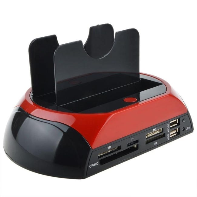 Simpletek Docking Station USB 2.0 Per HDD SATA/IDE 2.5/3.5 – Lettore Multi- Schede E Backup One Touch Simpletek Docking Station USB 2.0 Per HDD SATA/IDE 2.5/3.5 – Lettore Multi- Schede E Backup One Touch