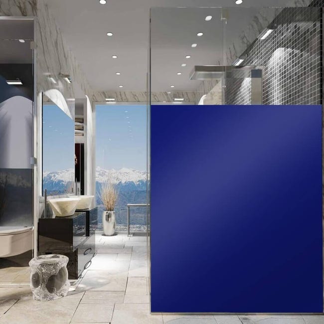 Pellicola Autoadesiva Opaca e Oscurante per Finestre e Vetri, Protezione  Privacy, Blu Notte, Larghezza 1,52 m x 1.5 m, in Rotolo