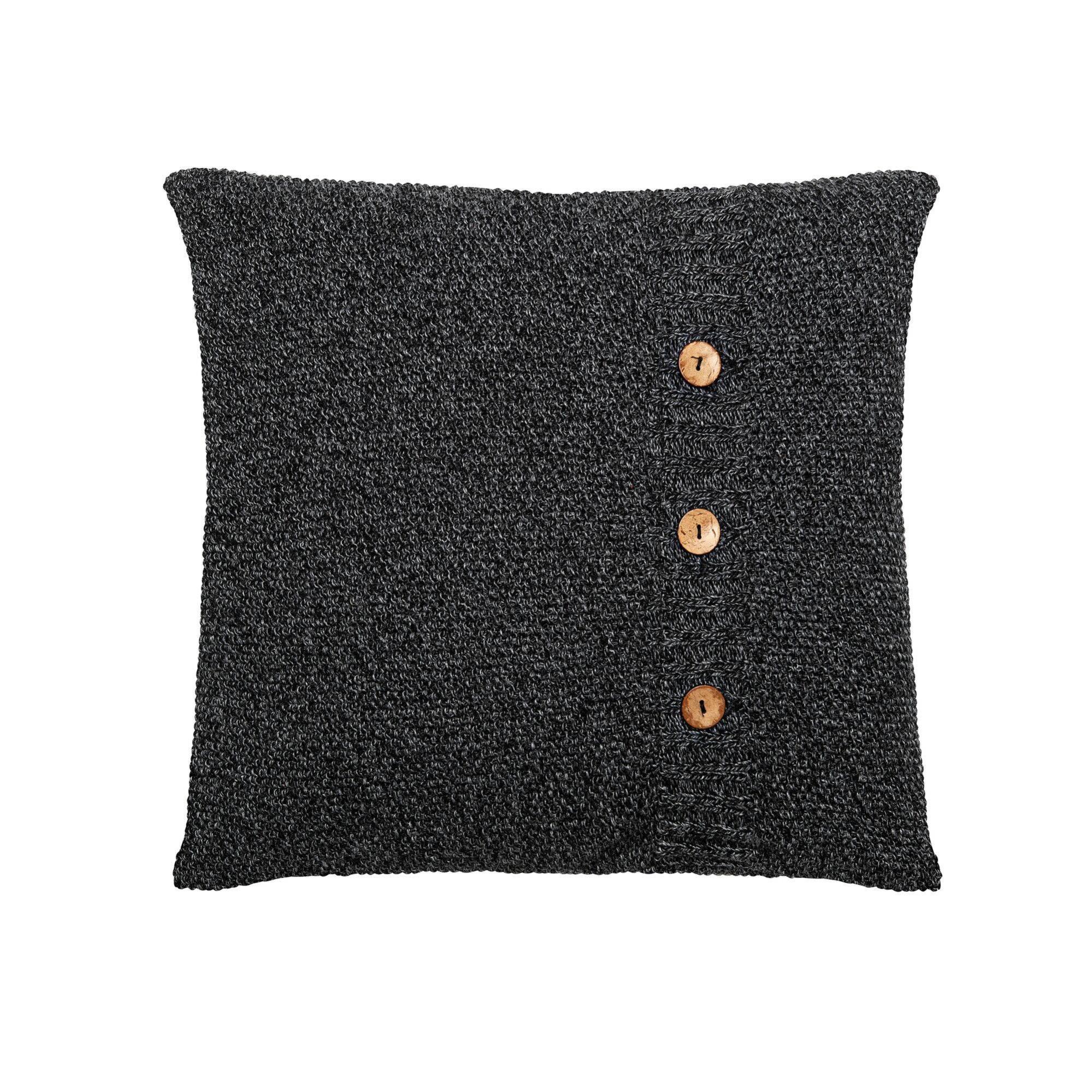 Conjunto De 2 Cojines Decorativos COROKIA Pelo Sintético 45 X 45 Cm Gris Oscuro Liso