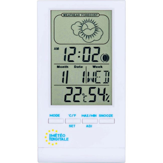 Otio - Thermomètre affichage 2 températures Intérieur & Extérieur Sans Fil  NEUF
