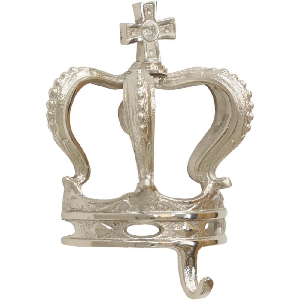 Patère Murale Tête De Crâne Argenté – Création Artisanale Lourde, Dimensions 16 X 11 Cm