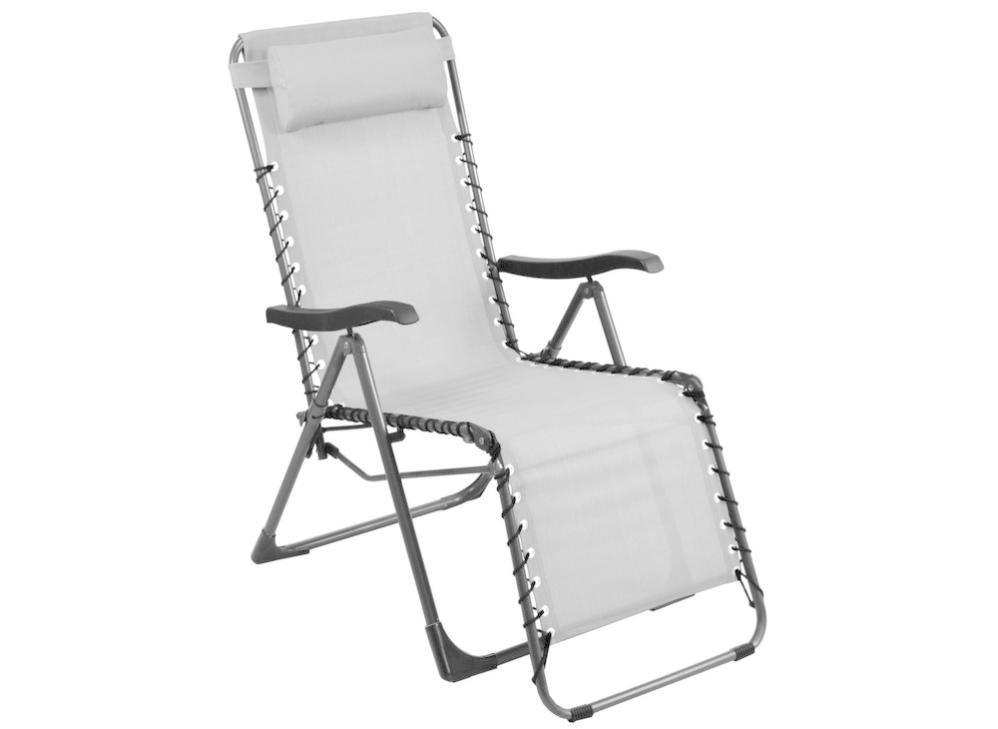 Fauteuil de jardin relax pliant Neo - graphite/perle 88 x 112 x 64 cm