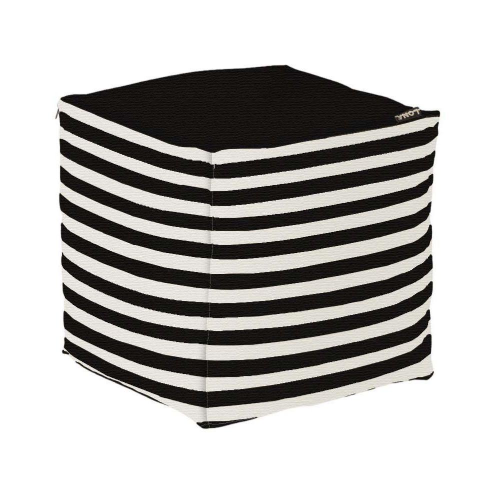 Pouf gonfiabile a righe - blu - 25.00