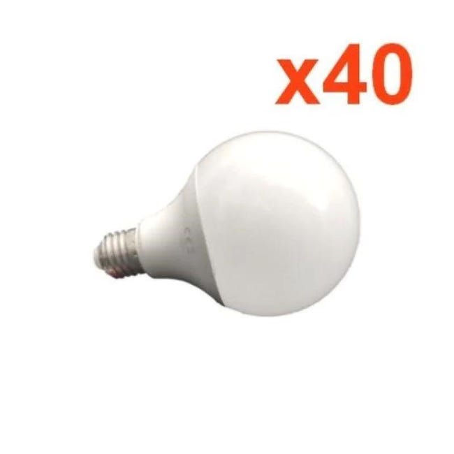 Ampoule LED E27 12W 220V G95 300° Globe (Pack de 40) - Blanc Chaud 2300K -  3500K - SILAMP