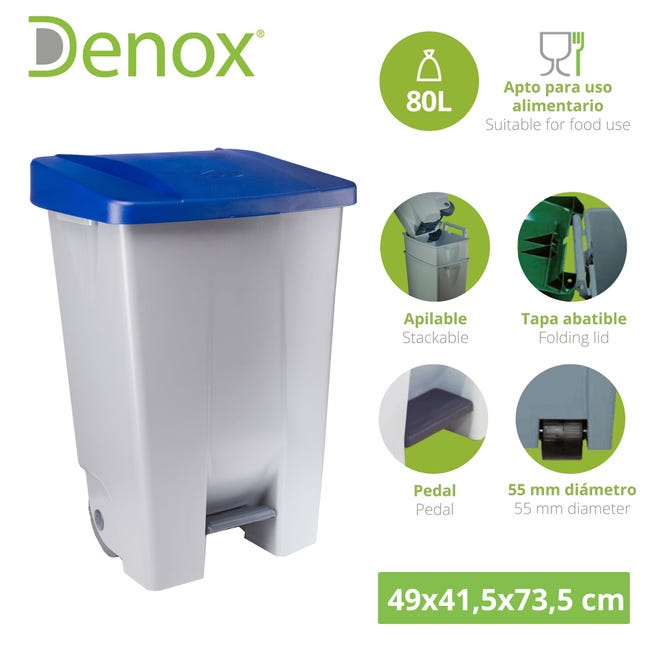 Pack reciclaje Contenedor Selectivo: 4 contenedores de 80 litros