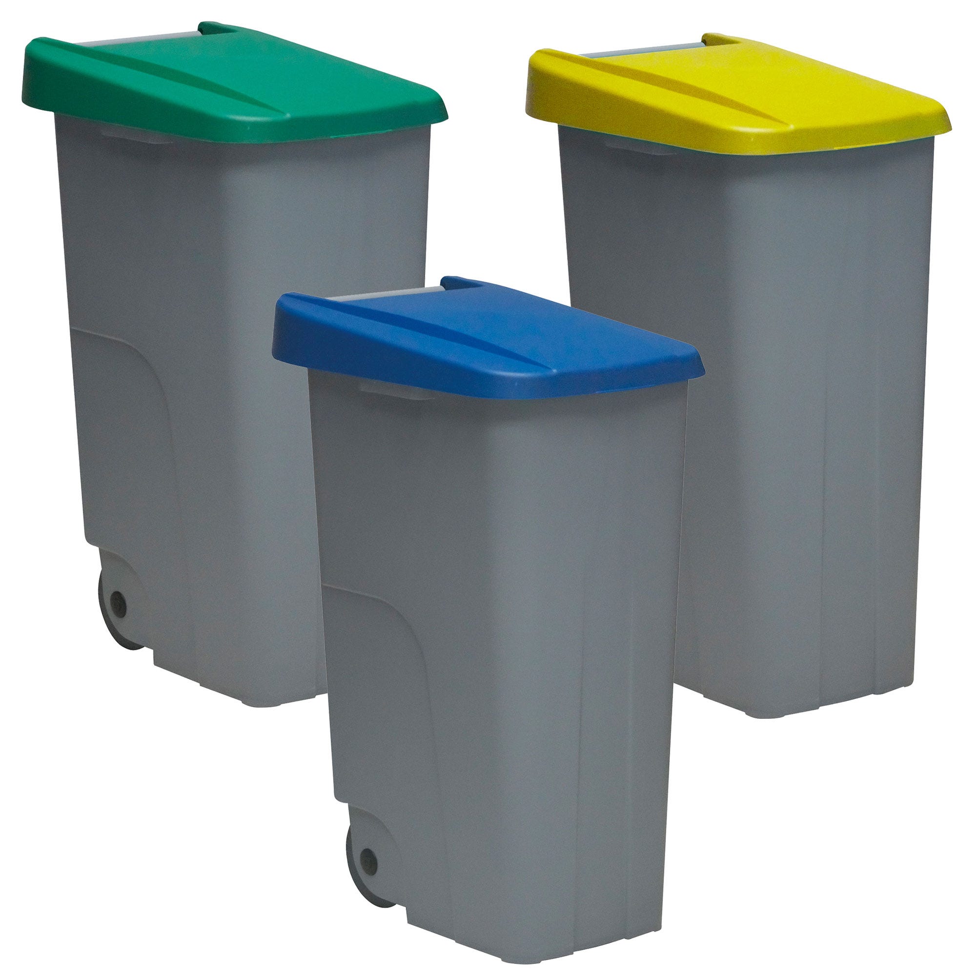 Pack reciclaje Contenedor Reciclo 85 litros cerrado c/u: 255