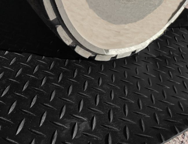 Revestimiento de Caucho Antideslizante  Suelo de Goma PVC Gris 1mm Diseño  Estrias (100_x_700_cm) : : Bricolaje y herramientas
