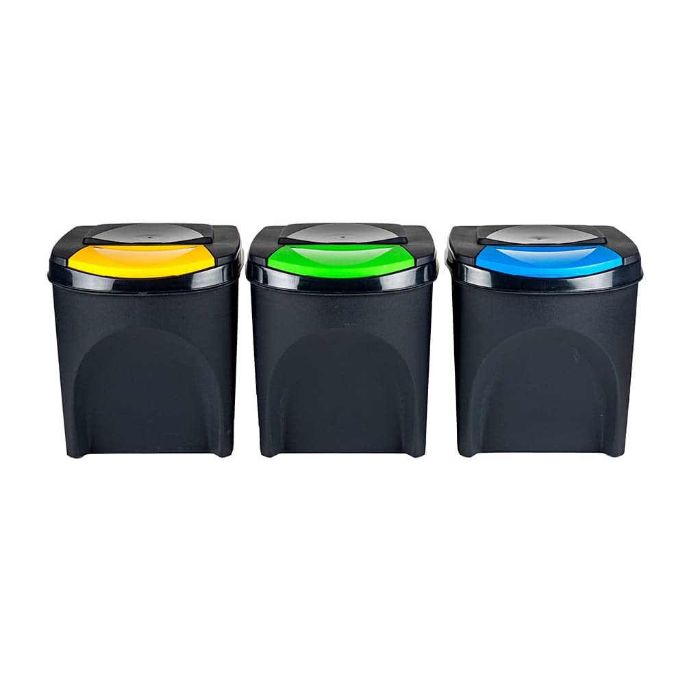 Cubos de reciclaje apilables