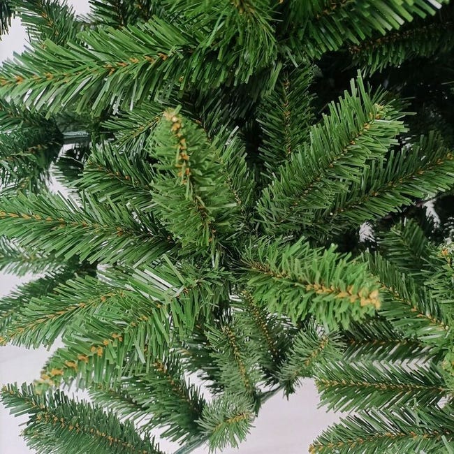CANADIEN - Sapin de Noël artificiel slim avec Leds - 2.1 m - vert