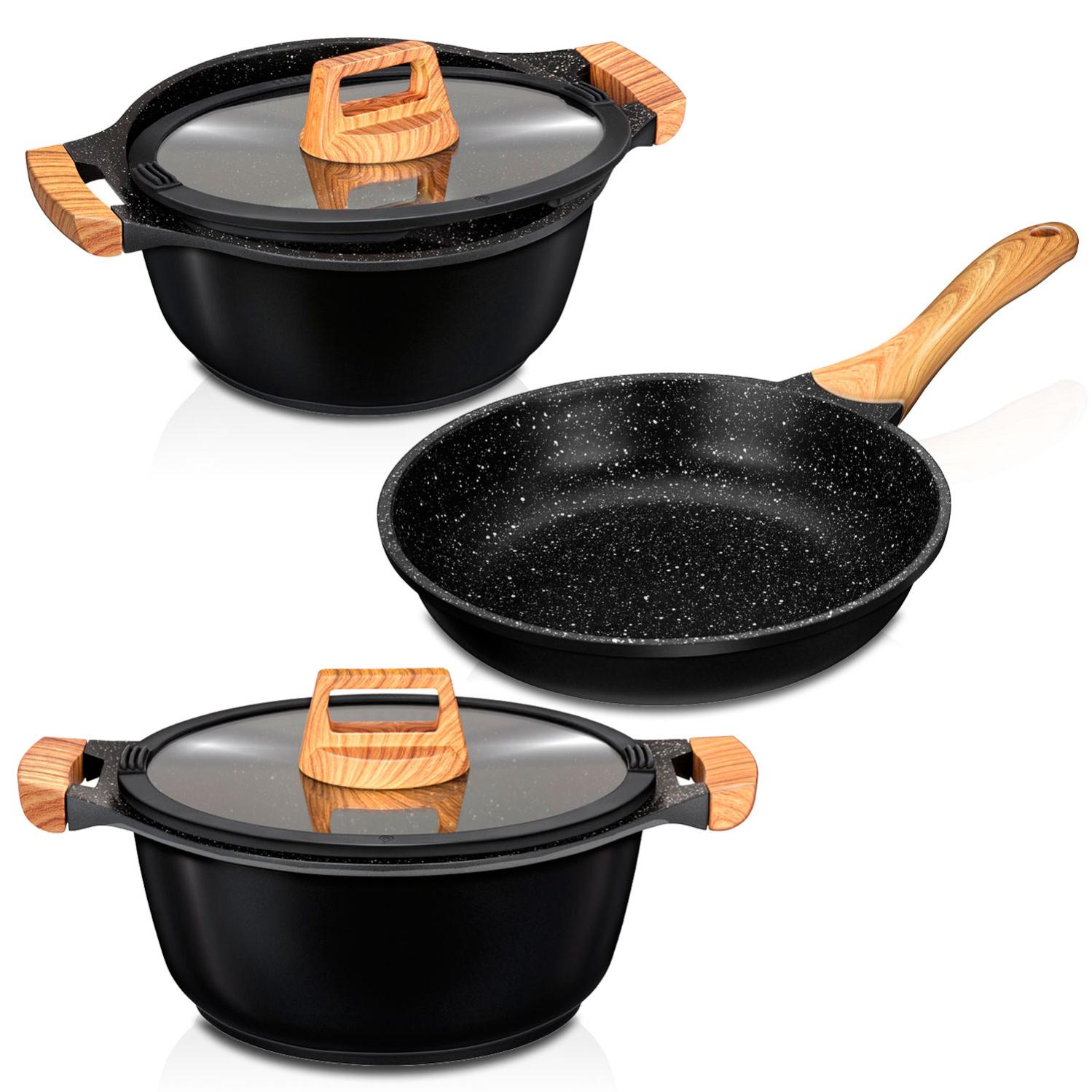 JATA Hogar SF924 Padella antiaderente in alluminio forgiato adatta a tutti i piani cottura, anche a induzione, diametro padella 24 cm