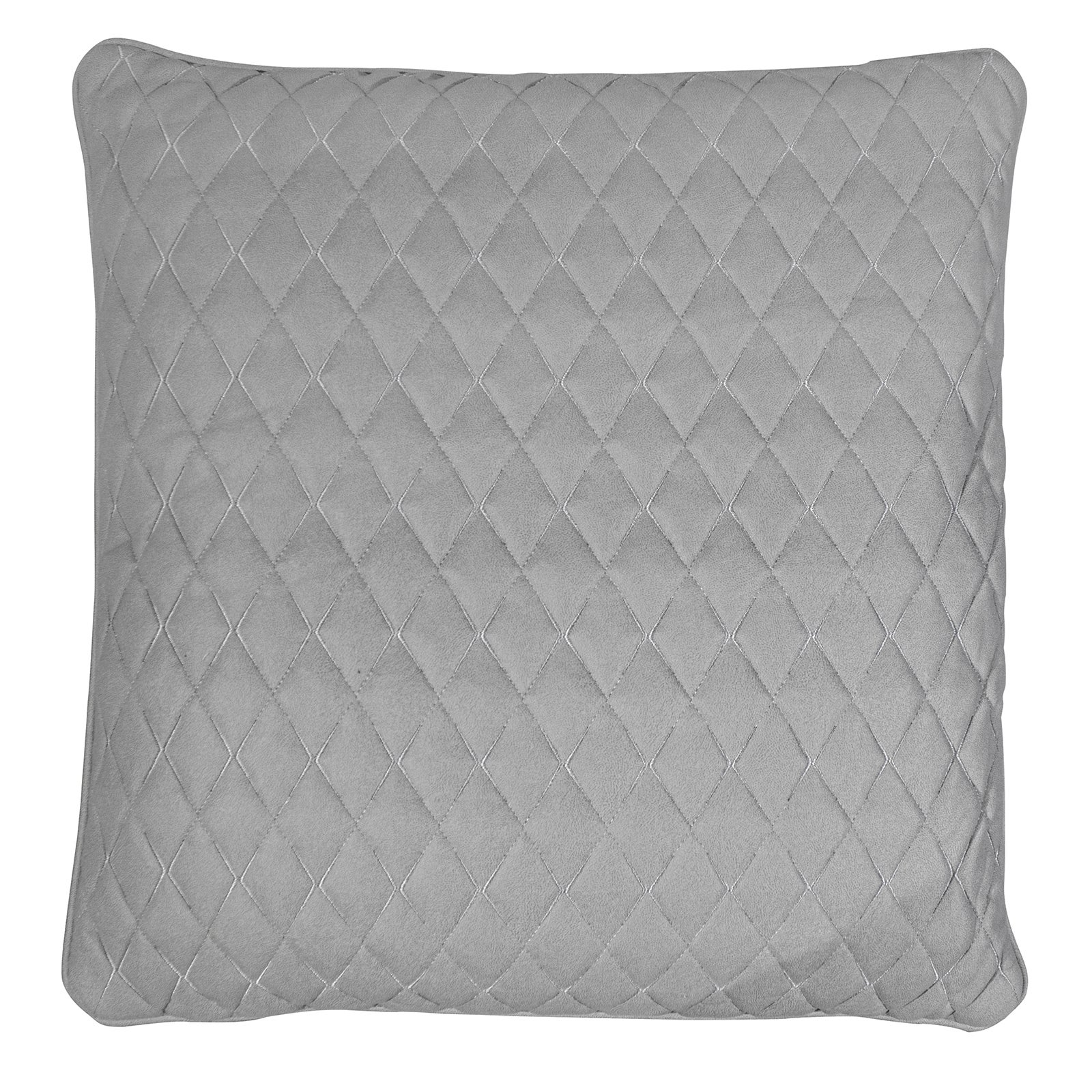 Cuscino con Imbottitura Quadri Kuatéh Vik 60x60 cm Grigio