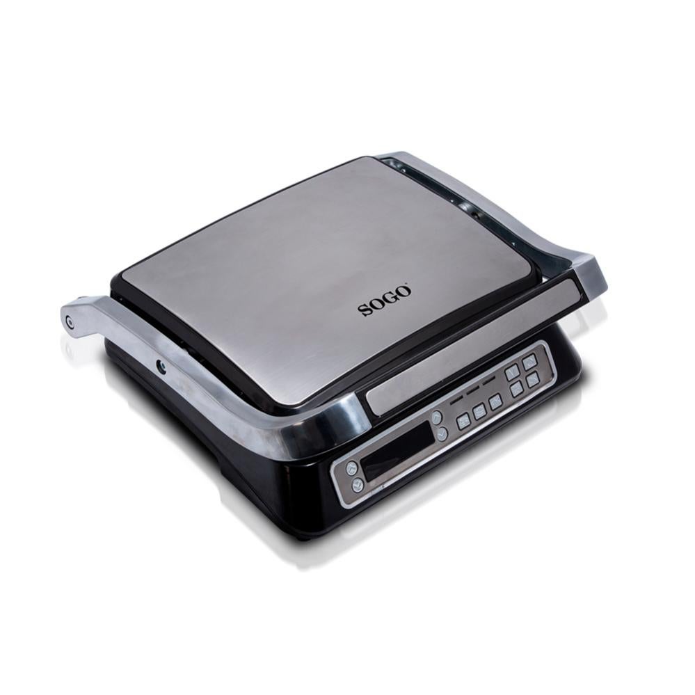 Aigostar Hett Pro - Parrilla Eléctrica, Grill, Sandwichera y Panini, 1500W. Plac