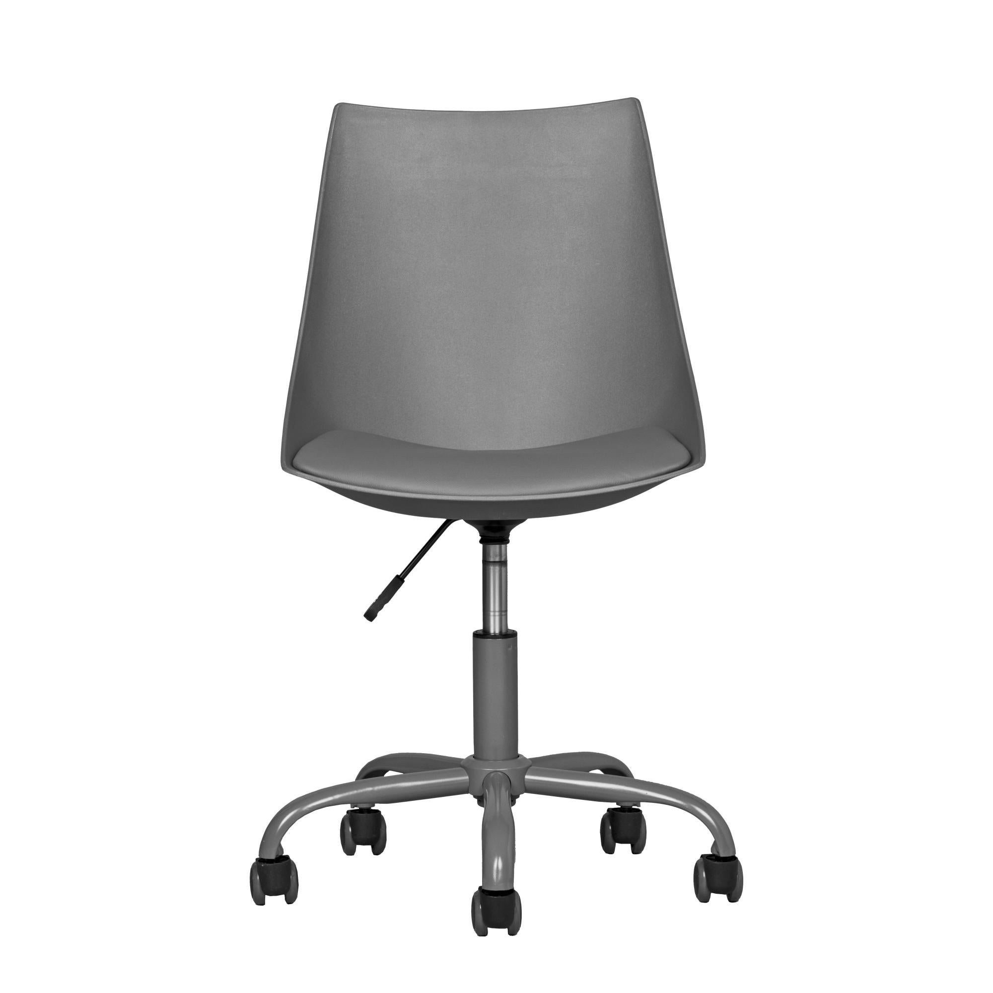 Lot De 5 Roulettes Pour Chaise De Bureau - 50mm, Caoutchouc PU, Pivot 360° - Ne Rayent Pas Les Sols Durs