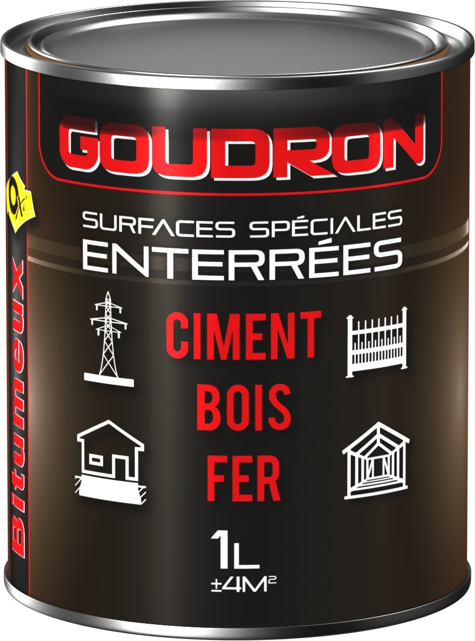 Goudron bitumeux - surfaces spéciales enterrées Owatrol GOUDRON 1 litre
