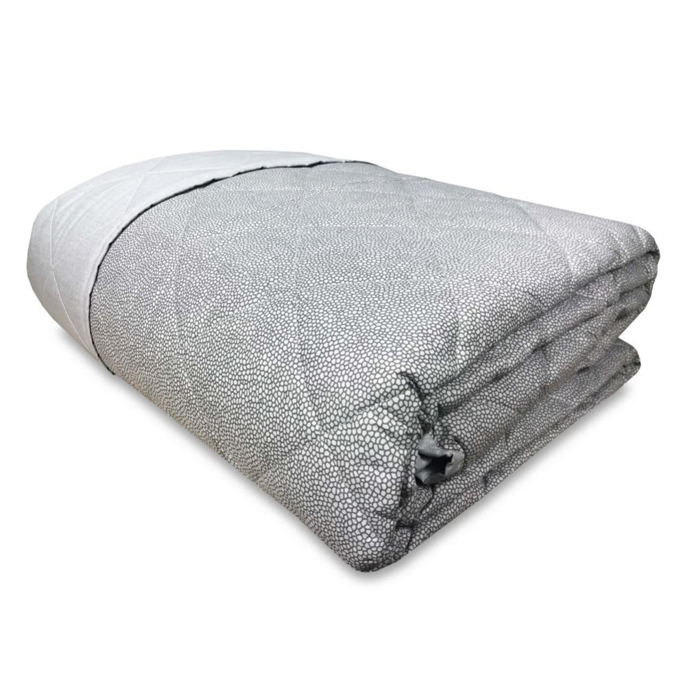 Copriletto Trapuntato Piazza E Mezza - 215x250cm Primavera/estate Tortora - Foto 10