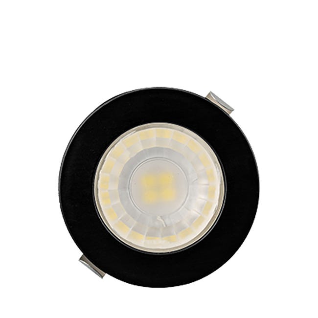 Mini spot LED décoratif orientable 4W Rond Noir