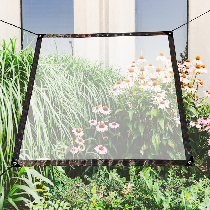 Lona transparente con teres de aire al aire libre terraes a prueba de agua  a prueba de agua para muebles de exterior de jardín 2x1m