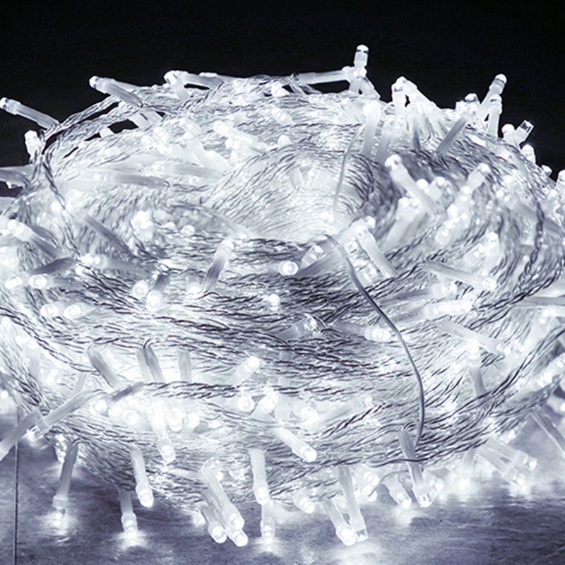 100m 500 led light light light lights lights lights lights, blanco frío