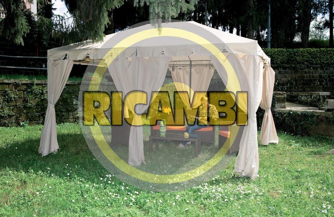SET 2 PARETI Laterali per Gazebo 3x3m e 3x6m con Finestre 293x193 cm in SET 2 PARETI Laterali per Gazebo 3x3m e 3x6m con Finestre 293x193 cm in