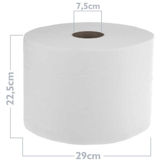 Rollo bobina industrial papel laminado de doble capa 2 unidades