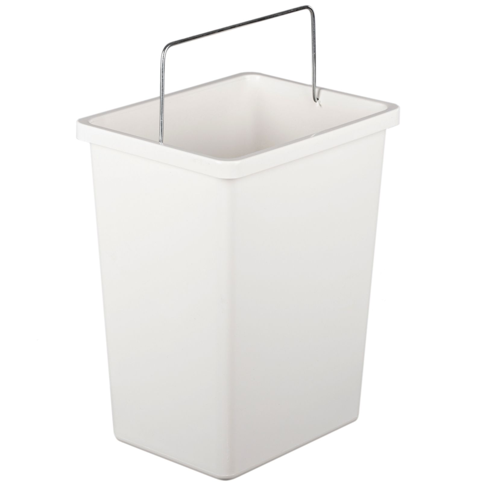 Cubo de basura de pl stico blanco para reciclaje Leroy Merlin