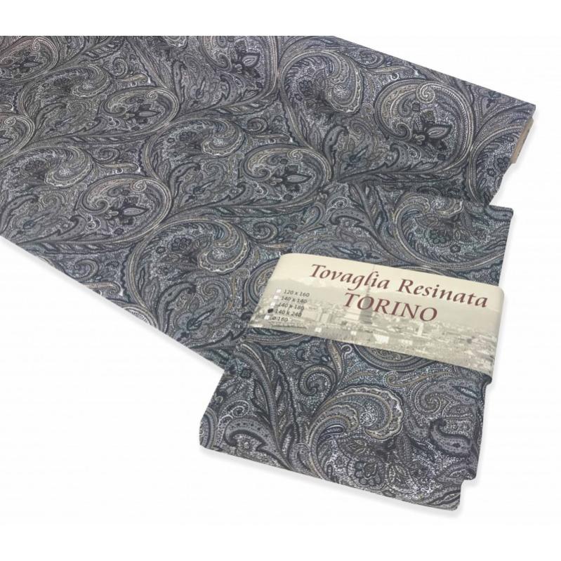 Tovaglia Antimacchia Soleil D'Ocre - Nero, 140x240cm, Poliestere Lavabile - Foto 12