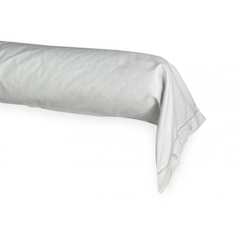 Federa Per Cuscino Cilindrica 6x24 Cm Con Cerniera – Colore Nero Tinta Unita – Per Letto, Divano E Soggiorno
