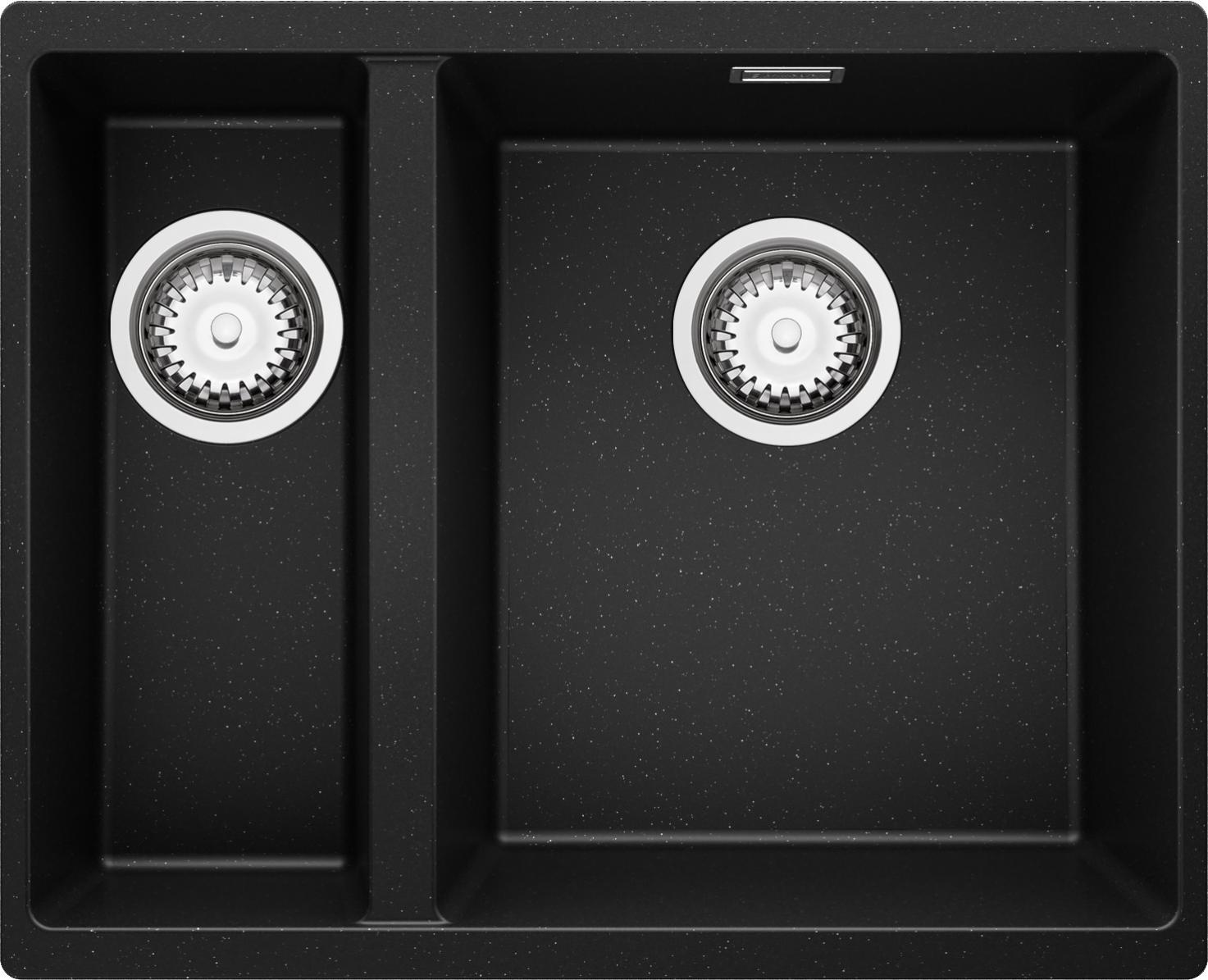 Lavello Cucina 2 Vasche Acciaio Inox 116x50cm - Incasso, Prelucido | Gocciolatoio, Foro Scarico 3.5” - Foto 9
