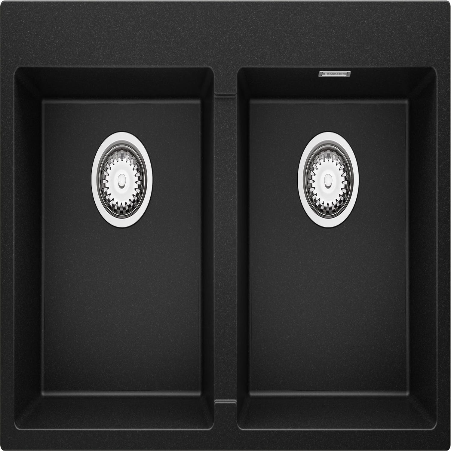 Evier Cuisine en Granit Noir, 78 x 50 cm, Lavabo 1 bac + Kit de Vidage,  Évier à Encastrer de Primagran : : Bricolage