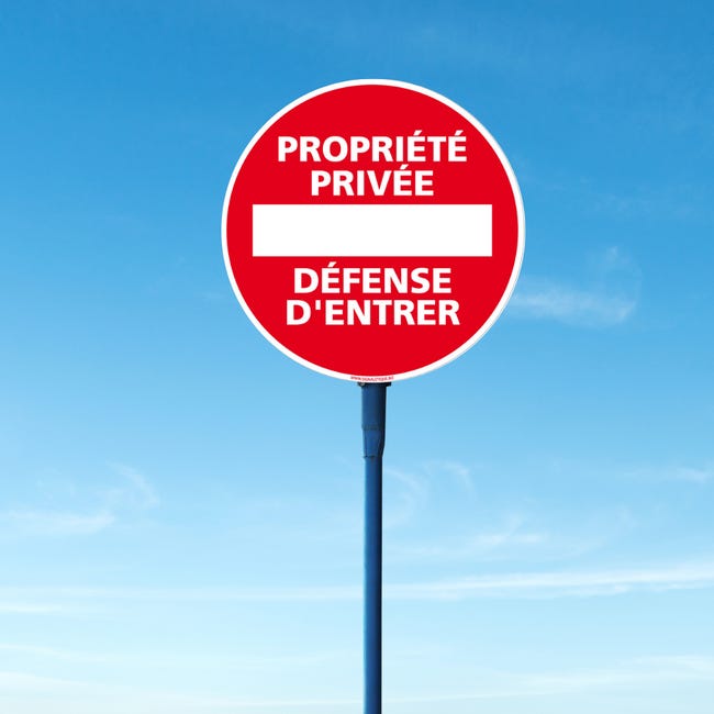 Panneau de signalisation Propriété Privée - Défense d'entrer