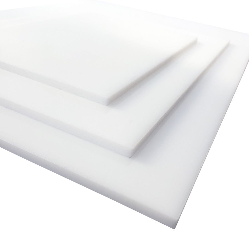 3 plaques acryliques vierges en plexiglas blanc au format 20x30cm