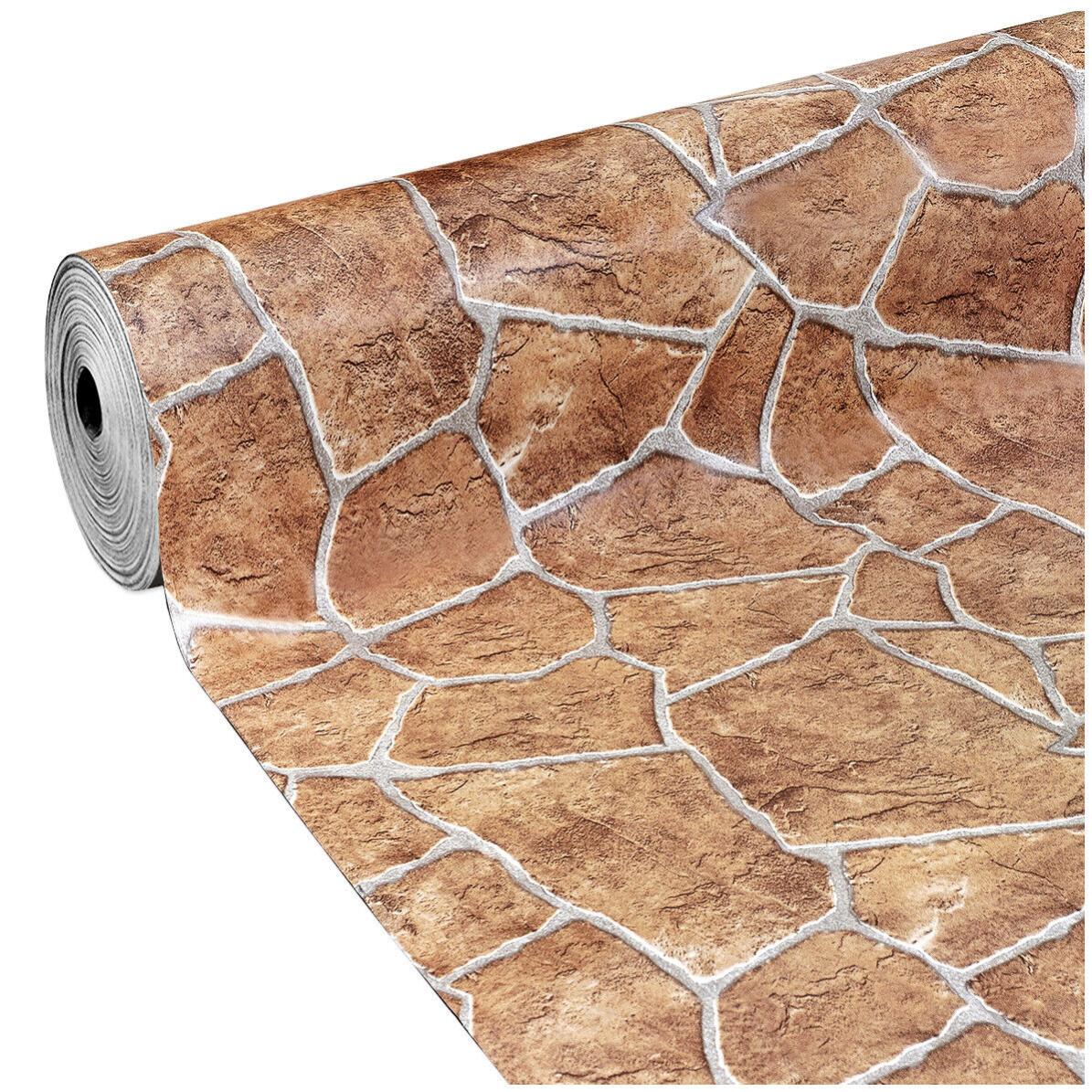 Revetement De Sol En PVC En Pierre Naturelle Vive, Claire, Échantillon DIN-A4