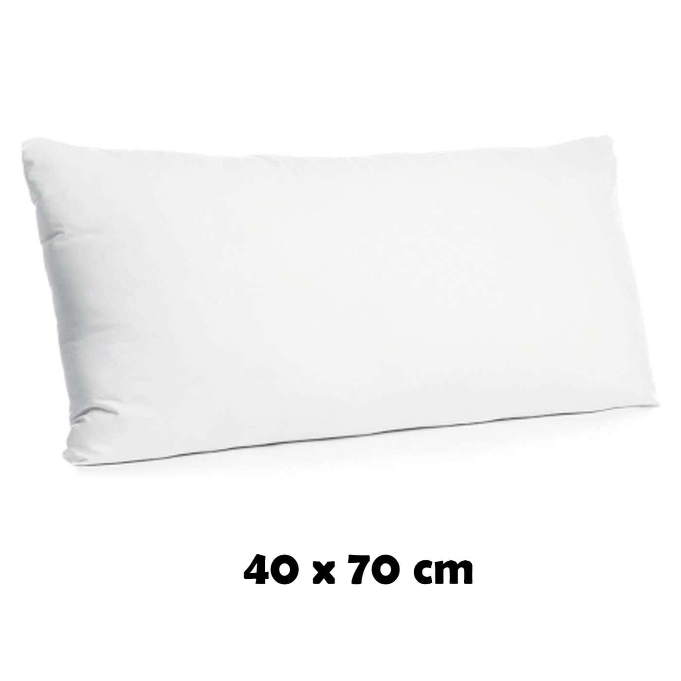 Almohada de fibra hueca siliconada de alta recuperación, tacto suave, antialérgico, higiene garantizada. (40 x 70 cm)