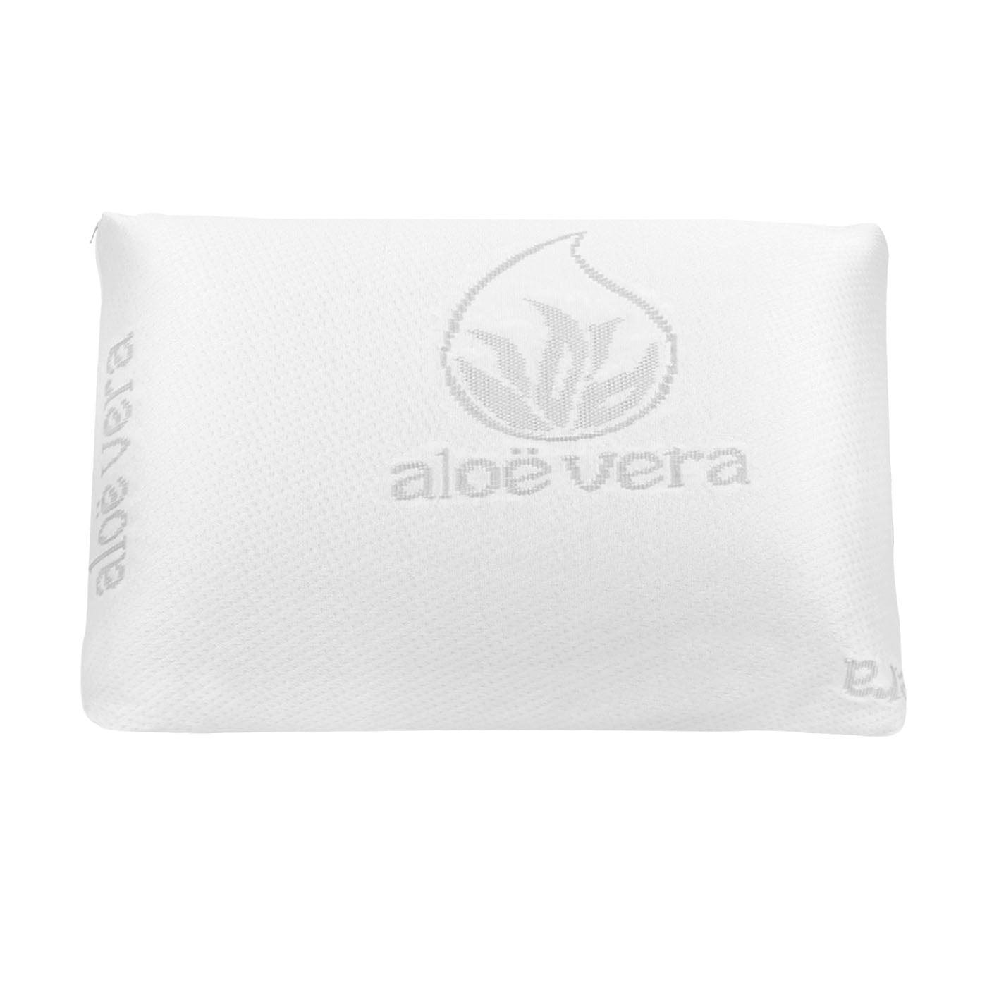 HOME MERCURY-Almohada viscoelástica con Tejido de Aloe Vera, termoregulable  adaptabilidad al Cuello de Alta recuperación. (70cm)