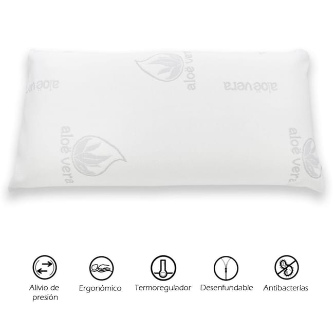 Almohada viscoelastica aloe vera 135 2025