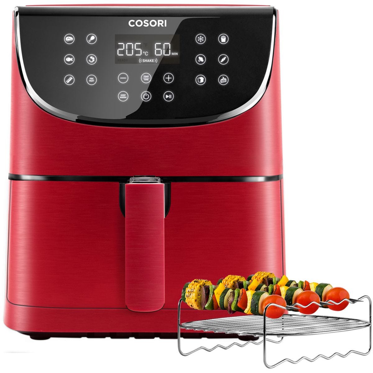 Freidora de Aire sin Aceite Cosori CP-158 Chef Edition, 1700 W, 5.5 L -  Rojo