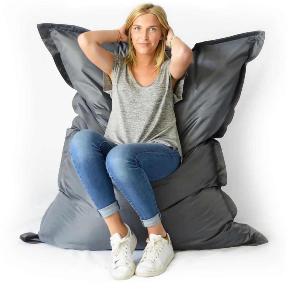 Pouf Géant XL Intérieur et Extérieur, Déhoussable, Salon, Jardin