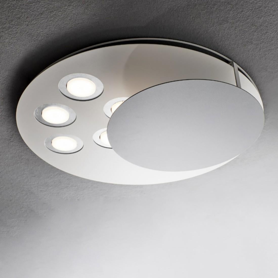 Plafoniera Rotonda INEL Con Attacco GX53 E Lampada LED Inclusa 6,4W 560lm - Bianca 90mm