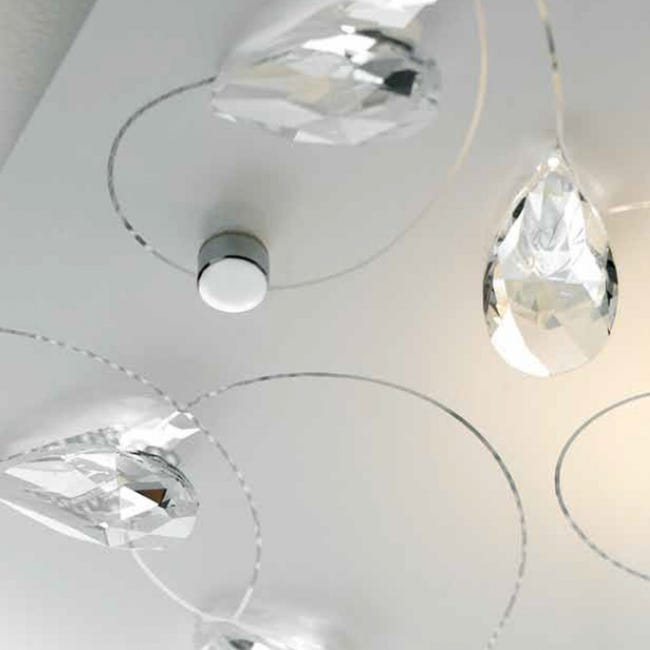 Lampadario plafoniera illuminazione a led moderno 33w luce soffitto forma  cuori
