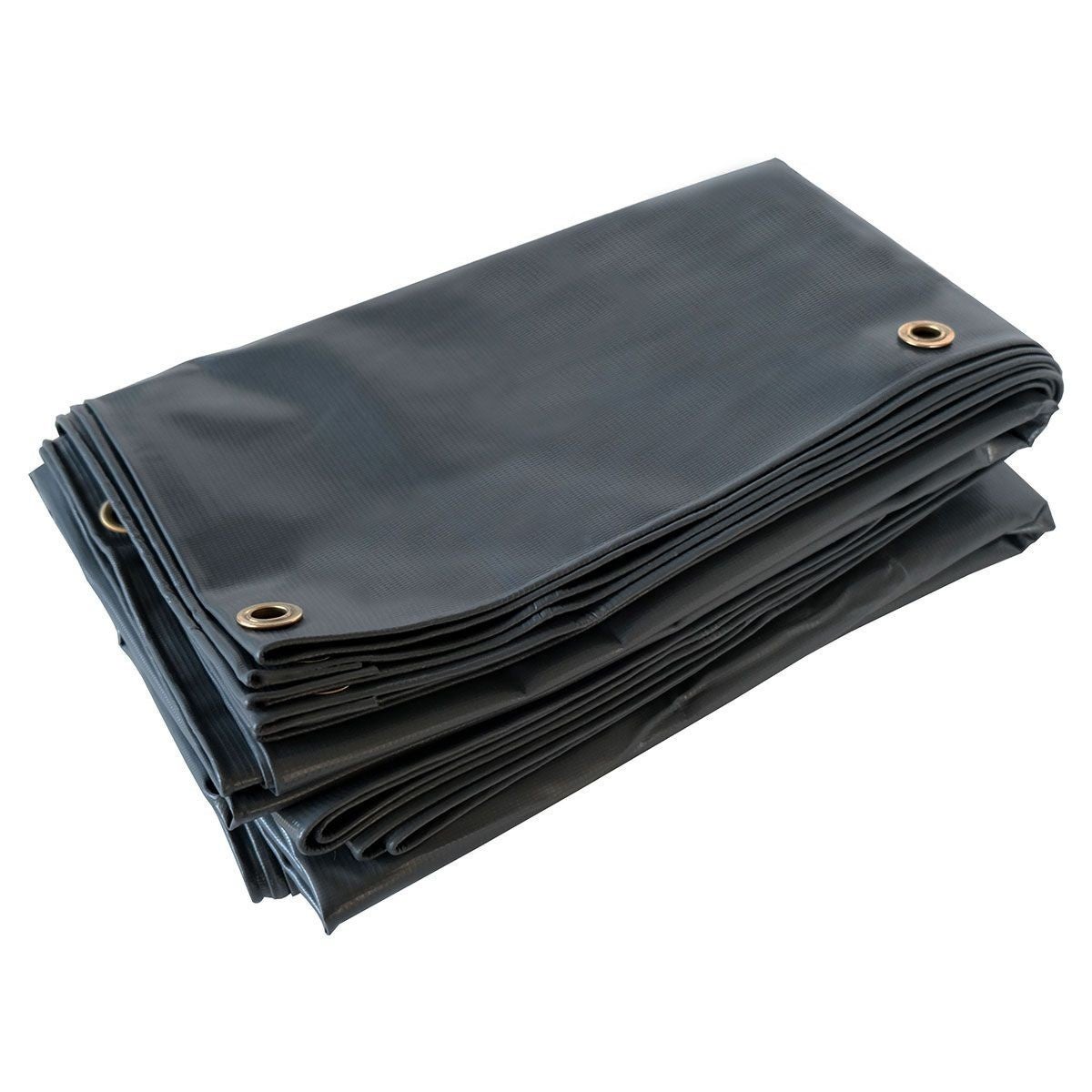 Lona agrícola 8x12 m gris oscuro - 5 años de calidad tecplast 506ag - lona de pvc impermeable para equipos agrícolas